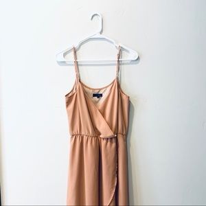 Lovposh Women’s nude asymmetrical dress